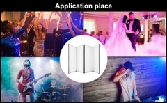 PRORECK DJ Foldable Facade 4 Panel Event Booth White Black Scrims Carry Bag Set