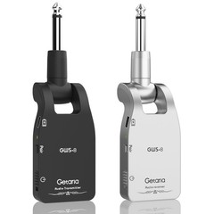 Getaria Upgrade 2.4GHZ Wireless Guitar System Built-in GWS-8, Black-White