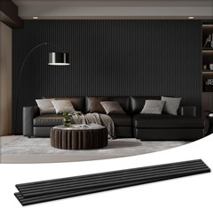2 Pack 105.9″ X 20.5″ X 0.8″ Acoustic Wall Panels Sound Absorbing, Wood Slat Wal