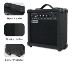Demusea 20W Pro Electric Guitar Black Amplifier Amp Practice Small 20W,