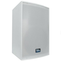 Seismic Audio 15″ PA Speaker Church Loudspeaker Monitor White Arctic-15Single