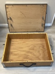 Vintage Heavy Duty Industrial Wood Flight Road Case ~31×23 Pro Audio Music Gear