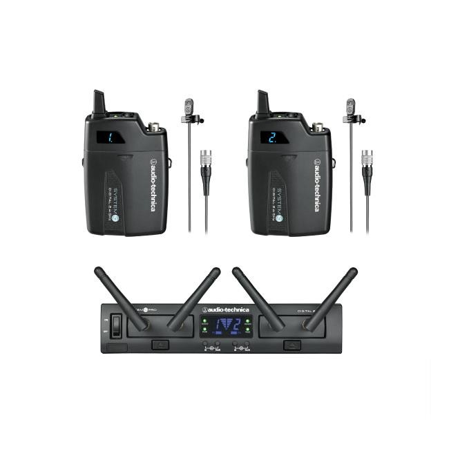 Audio-Technica ATW-1311/L System 10 PRO Wireless System – Dual Lavalier Mics