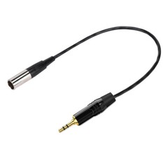 3-Pin Mini XLR Male to 1/8″ TRS Balanced Stereo Lavalier Microphone Cable B92