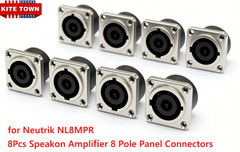 8 x For Neutrik NL8MPR Speakon Loudspeaker 8 Pole Panel Connector