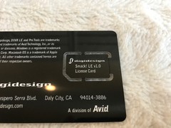 Avid DigiDesign Smack! Smack LE Plug In iLok Activation Card No Transfer Fee
