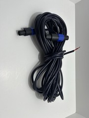 50 ft SpeakOn Male To Bare Wire 2x2mm Cable With Loose Speak On Male Part