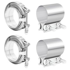 2.5 Inch Exhaust Clamp & 3.0 Inch V Band Clamp with 2.5 & 3.0 Inch Combination