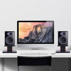 2pcs Tabletop Speaker Studio Monitor Stand Bookshelf Desktop Computer Holder