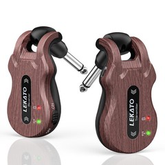LEKATO Wireless Guitar Transmitter Receiver 5.8GHz 4 Channels 220° Rotatable