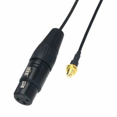 XLR 3pin jack to microdot female cable for Microphone Audio Transmitter Receiver