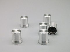 10x Silver Aluminum Potentiometer Volume Control KNOB 13mm-15mmx17mm