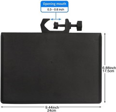 Modern Clamp-On Tray for Microphone Stands – Organize Music Sheets & Accessories