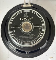 Behringer 10” Eurolive 1000W 4 OHM Speaker 10W1000A4