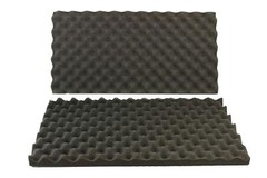 2 PACK Eggcrate Soundproofing Acoustic Wedge Foam Tiles Wall Panels 24X12X1 1/2″
