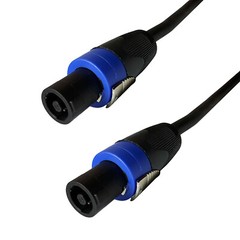 25ft – 2 Conductor 12 Gauge AWG Speakon Compatible Amp DJ PA Speaker Cable Cord
