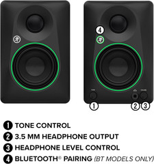 CR4.5BT 4.5-Inch Powered Bluetooth Studio Monitors