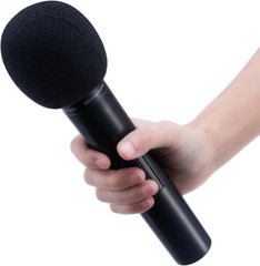Black Foam Mic Windscreens – 5 Pack for Karaoke & Interviews, 2.9 x 2.5 Inches