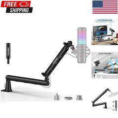 Adjustable Microphone Boom Arm for Blue Yeti HyperX Elgato Wave