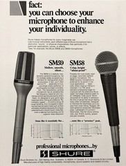 Vintage 1980’s Shure SM58 cardioid dynamic microphone w accessories USA SM57 17