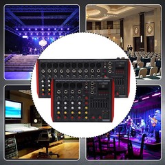 Channel Mixing Console Sound Live Studio Audio Mixer USB Bluetooth