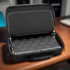 CASEMATIX Travel Case Fits Zoom LiveTrak L-6 Mixer, Cables, Power Supply & Gear