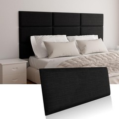 Upholstered Wall Mounted Headboard, Acoustic Panel, Peel & Stick Wall Padding…