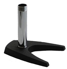Audio2000’S AST4211 Desktop Microphone Stand with Cast-Iron U-Shaped Black