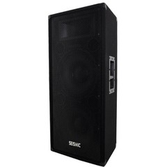 Seismic Audio Dual 12″ Passive PA Speaker Cabinet Titanium Horn FL-122P-Single