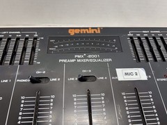 Gemini PMX-2001 DJ Mixer Preamp Equalizer Tested