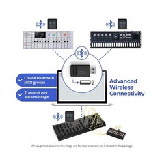 CME WIDI Master + WIDI Bud Pro Pack – Connect MIDI devices with your PC, Lapt…