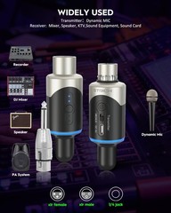 STRICH M5 UHF Wireless XLR Microphone System, 4-Channel 6.3 inches