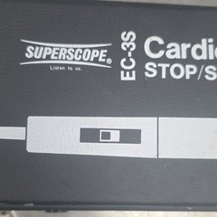 Superscope EC-3S Cardioid Condenser Microphone, Wired Stop/Start Silver/Black