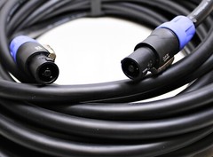 LASE 50 Ft SpeakOn Speaker Cable w/ NEUTRIK NL4FC 12ga 4 Conductor Pure Copper