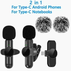 2.4G Wireless Lavalier Microphone Noise Cancelling Audio Video Recording