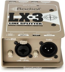 Radial LX3 3-channel Balanced Line Splitter w/Isolation