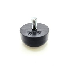 1″ Round Threaded Stud Bumper Feet 10-24 Screw Equipment Foot Spacer Leveler