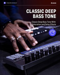 Donner B1 Analog Bass Synthesizer Sequencer 128 Patterns Memory Saturation