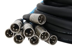 8 Channel 30′ ft Balanced Mic Pro Audio Stage Studio Snake XLR Male to Female