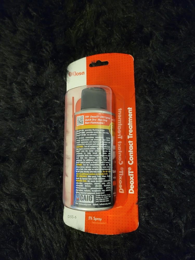 Hosa Technology D5S-6 CAIG DeoxIT 5oz. Contact Cleaner Spray
