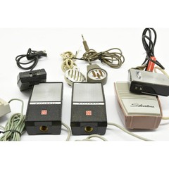 Vintage 8 Microphone Lot RCA, National, Silvertone, Craig, Retro MCM Mics