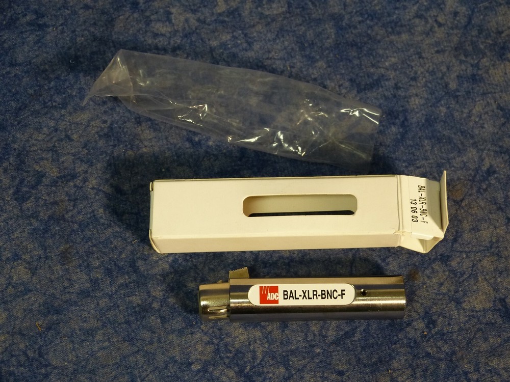 ADC BAL-XLR-BNC-F 110 Ohm Female XLR to 75 Ohm BNC Adapter (BN471)