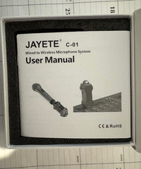 JAYETE C-01 UHF Microphone Converter Professional Wired to Wireless Micphone