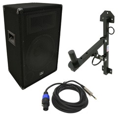 Harmony Audio HA-V12P Pro DJ 12″ 450W PA Speaker Speakon to 1/4″ Cable & Stand