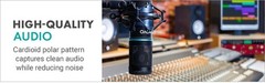 PC-M6 Universal Cardioid Condenser Microphone with XLR and 3.5mm, Shock Mount…