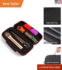 Rugged EVA Double Mic Case – Lightweight with Convenient Handle and Zippers