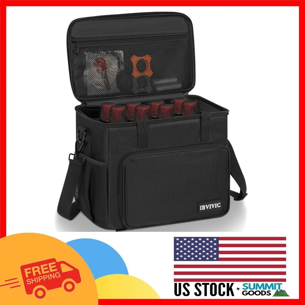 Protective 8-Slot Microphone Bag – Stylish Oxford Fabric with Removable Foam