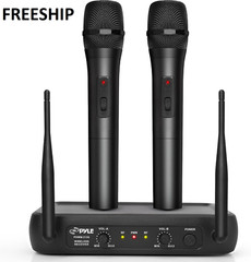 Microfonos Inalambricos para KARAOKE Microfonos Doble Frecuencia Sistema Profes