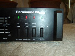 Parasound EQ f210, Black Version,Stereo 10 Band Graphic Equalizer, Eq, Vintage