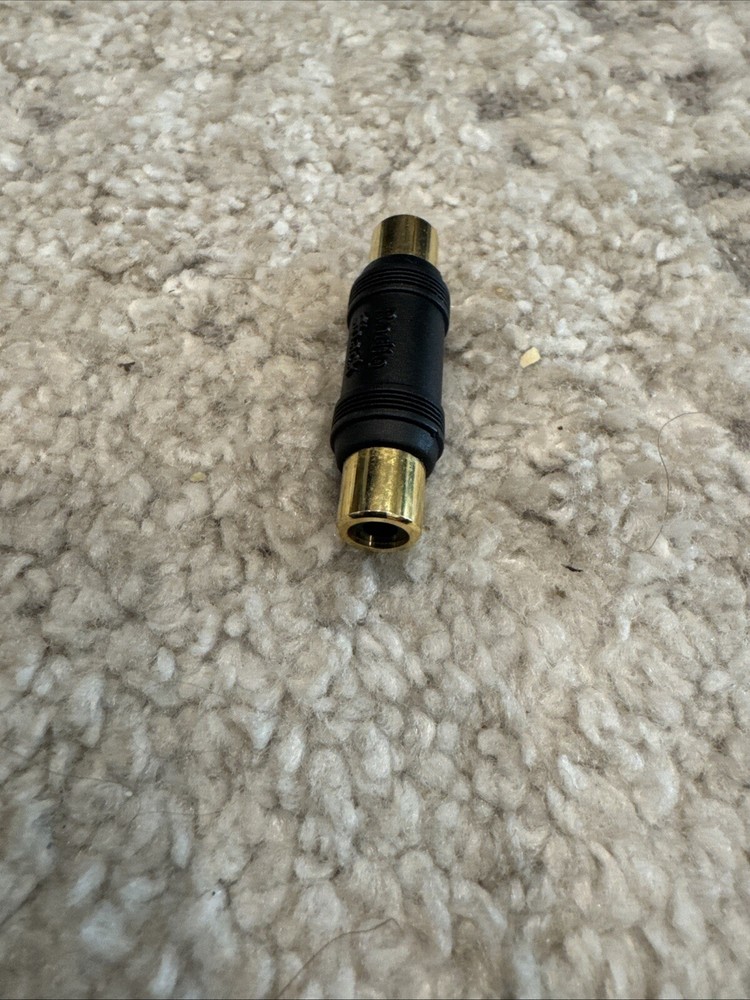 Radio Shack RCA Female Joiner Coupler Adapter Audio Connector Cable Gold Plated